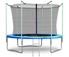 „Neo-Sport“ žalias batuto stovas su vidiniu tinklu, 2,4–4,6 m