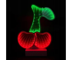 Neon LED biurkowy Czereśnia DPM USB 20 x 25,5 cm