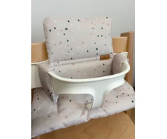 Neperšlampamos pagalvėlės Stokke Tripp Trapp 2in1, smėlio spalvos taškeliai