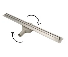 Nerūdijančio plieno dušo latakas BIELBET Slim, 700 mm, 360' reguliuojamas pajungimas