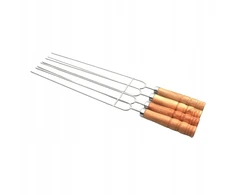 Nerūdijančio plieno iešmai BBQ Kebab Fruit medinėms pagaliukoms