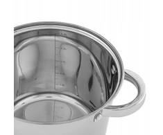 Nerūdijančio plieno puodas 5 l indukcinis 20 cm dujų Altom Design Fabio