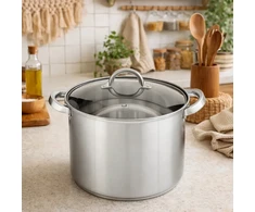 Nerūdijančio plieno puodas 5 l indukcinis 20 cm dujų Altom Design Fabio