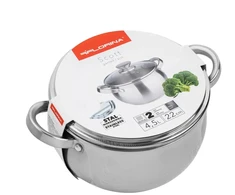 Nerūdijančio plieno puodas florina scott 22 cm 4,5 l