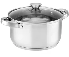 Nerūdijančio plieno puodas Florina Stilio 16 cm 1,6 l su dangteliu dujų indukcija