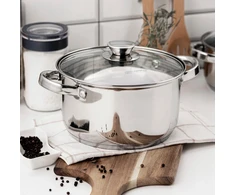 Nerūdijančio plieno puodas Florina Stilio 16 cm 1,6 l su dangteliu dujų indukcija