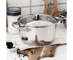Nerūdijančio plieno puodas Florina Stilio 16 cm 1,6 l su dangteliu dujų indukcija