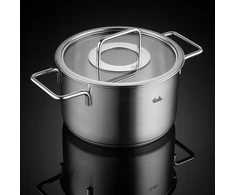 Nerūdijančio plieno puodas su dangčiu FISSLER Pure Collection 20 cm K2