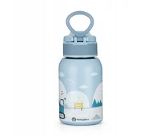 Nerūdijančio plieno termo butelis su šiaudeliais, 350ml. PETITE&amp;MARS statyba