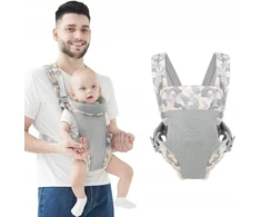 NEŠĖŽĖLĖ KŪDIKUI 4IN1 ERGONOMIŠKAS MINKŠTAS 3D Tinklelio įvynioklis kūdikiui 15KG