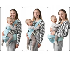 Nešioklė kūdikiui 9in1 Ergonomiška klubų nešynė 100 % medvilnė
