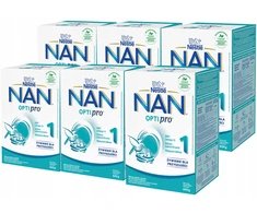 Nestle NAN OPTIPRO 1 pienas kūdikiams nuo 0 iki 6 mėnesių 6x 650 g
