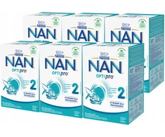 Nestlé NAN OptiPro 2 pieno formulė vaikams nuo 6 iki 12 mėnesių 6x 650 g