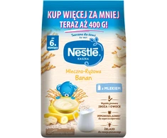 Nestlé pieno ir ryžių košės bananas po 6 mėnesių 400g