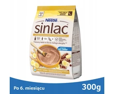 Nestlé Sinlac Bananų košė be glitimo be cukraus po 6 mėnesių 300g