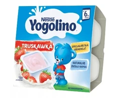 Nestlé Yogolino pieno ir vaisių desertas, braškės po 6 mėnesių 400g