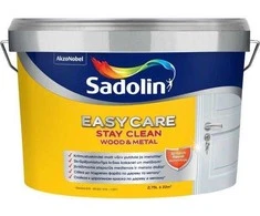 Nešvarumus atstumiantys sienų dažai SADOLIN EASYCARE WOOD&amp;METAL, matiniai, BW bazė, 4,7 l