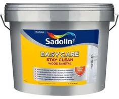 Nešvarumus atstumiantys sienų dažai SADOLIN EASYCARE WOOD&amp;METAL, matiniai, BC bazė, 2,56 l