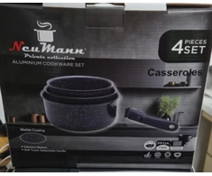 Neumann PRS3CDA: 4 dalių marmuru dengtas puodų rinkinys