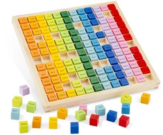 New Classic Toys Edukacinė medinė dėlionė Daugybos lentelė