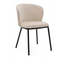 New Home AKSOMINĖ MINKŠTA KĖDĖ SVETAINEI VALGOMO GLAMOUR BEIGE BARI