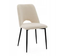 New Home BOUCLE MINŠTA KĖDĖ SVETAINEI VALGOMO KAMBARIO GLAMOUR ECRU LIGHT BEIGE ORO