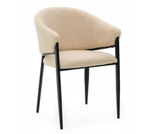 New Home BOUCLE TEDDY MINKŠTA KĖDĖ SVETAINEI, VALGOMAI, MODERNAUS GLAMURAS