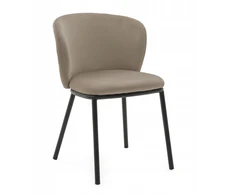 New Home GLAMOUR MINŠTA AKSOMINĖ KĖDĖ SVETAINEI VALGOMO KAMBARYS GLAMOUR DARK BEIGE BARI