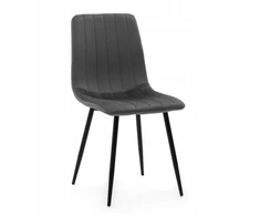 New Home MINŠTA KĖDĖ SVETAINEI VALGOMO VELIURAS VELVET GELA GRAY