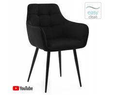 New Home MODERNĖ GLAMOUR GALLO MINŠTA AKOMINĖ KĖDĖ SVETAINEI, VALGOMAI