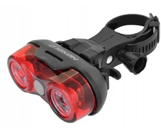 Nexelo Dviračio galinis žibintas 2LED 0,5W vandeniui atsparus galinis dviračio žibintas + baterijos