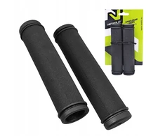 Nexelo Dviračių rankenos, dviračio vairo vairo rankenos, ERGO 132mm, Juodas