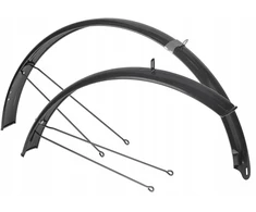 Nexelo Pilnas dviračio purvasaugių komplektas 28" plienas 55mm juodas
