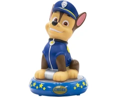 Nickelodeon Lampka Nocna 3D Psi Patrol Chase 20 cm LED Na Baterie Dla Dzieci
