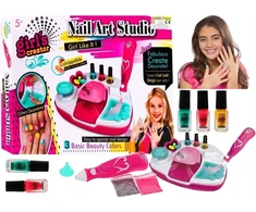 Nicola Toys Nagų dažymo rinkinys, nagų džiovintuvas, manikiūro rinkinys 2532