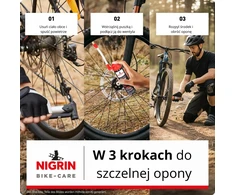 NIGRIN sandariklis dviračių padangoms ir kameroms, 75 ml remonto purškiklis GERMAN