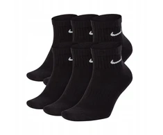 NIKE Everyday Cush Ankle 6-Pack kojinės - 6 poros DRI-FIT Juodas dydis S / 34-38