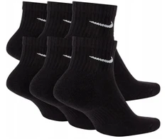 NIKE SOCKS Juodas DYDIS. 38-42 6 PAIR 6 PACK SX7669-010 CLASSIC