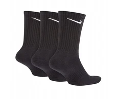 NIKE VALUE COTTON CREW SOCKS 3 POROS JUODOS SX4508 001 r 42-46