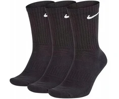 NIKE VALUE COTTON CREW SOCKS 3 POROS JUODOS SX4508 001 r 42-46
