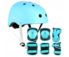 Nils Extreme kask rowerowy orzeszek 52-56 cm + ochraniacze S