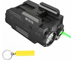 Nitecore NPL25GL pistol tactical light – 900-lumen baltas LED, integrated žalias laser, detachable battery, magnetic charging