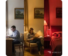 Noblue Stalinė Led lempa E27 12w, klasikinė raudona
