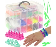 Nobo Guminės juostos papuošalų apyrankėms gaminti Loom Bands Krosno XXL rinkinys