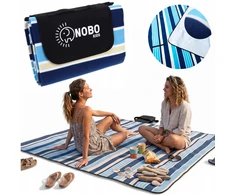 Nobo Pikniko antklodė paplūdimio kilimėlis su izoliacija sulankstomas vandeniui atsparus pledas 200 x 150