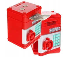 Nobo Seifas, Piggy Bank, bankomatas, grynųjų pinigų įnešimo automatas banknotams, monetos + slaptažodis, šviesa, garsas