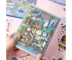Nocton 3D lipdukai, skirti stumti ANTISTRESĄ CREATIVE CITIES TIKTOK SCENE DIY