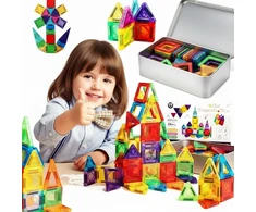 Norimpex 3D MAGNETINIAI KLUOKLIAI, MOKYMOSI KONSTRUKCIJA, DIDELI, MAGNETINĖ DĖLĖLĖ, 56 vnt.