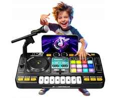 Norimpex DJ SET konsolė Vaikams Bluetooth Mixer mikrofono LED padėkliukai dovanai