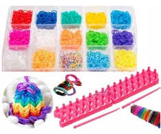 Norimpex GUMĖS APYRANKĖMS GAMINTI LOOM JUOSTELĖS + KAPKELIAI